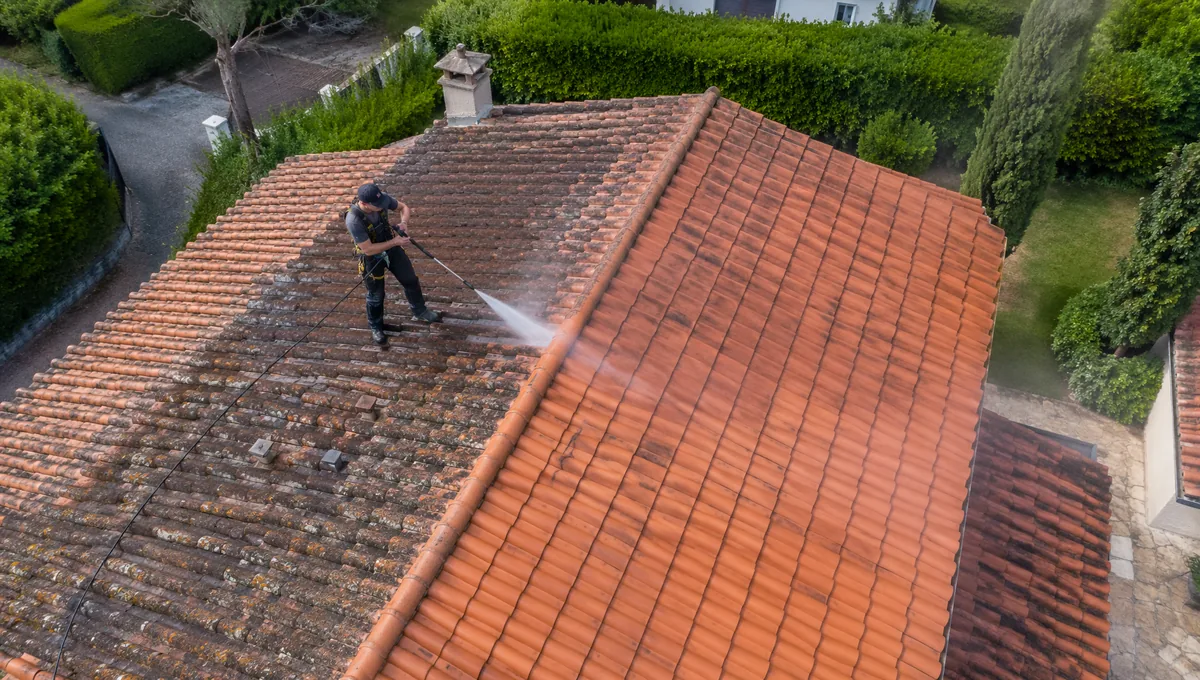 Nettoyage haute pression et démoussage de façade à Nantes par Le Castor Nantais